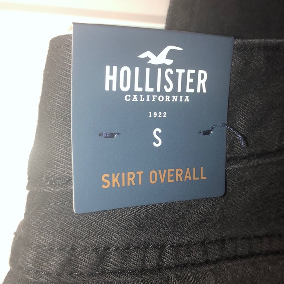 Hollister Embroidered Denim Skirt Overall Dress - Picture 8 of 8